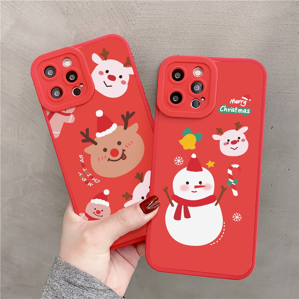Ốp lưng iphone Snowman cạnh vuông 6/6plus/6s/6splus/7/7plus/8/8plus/x/xr/xs/11/12/13/pro/max/plus/promax | BigBuy360 - bigbuy360.vn