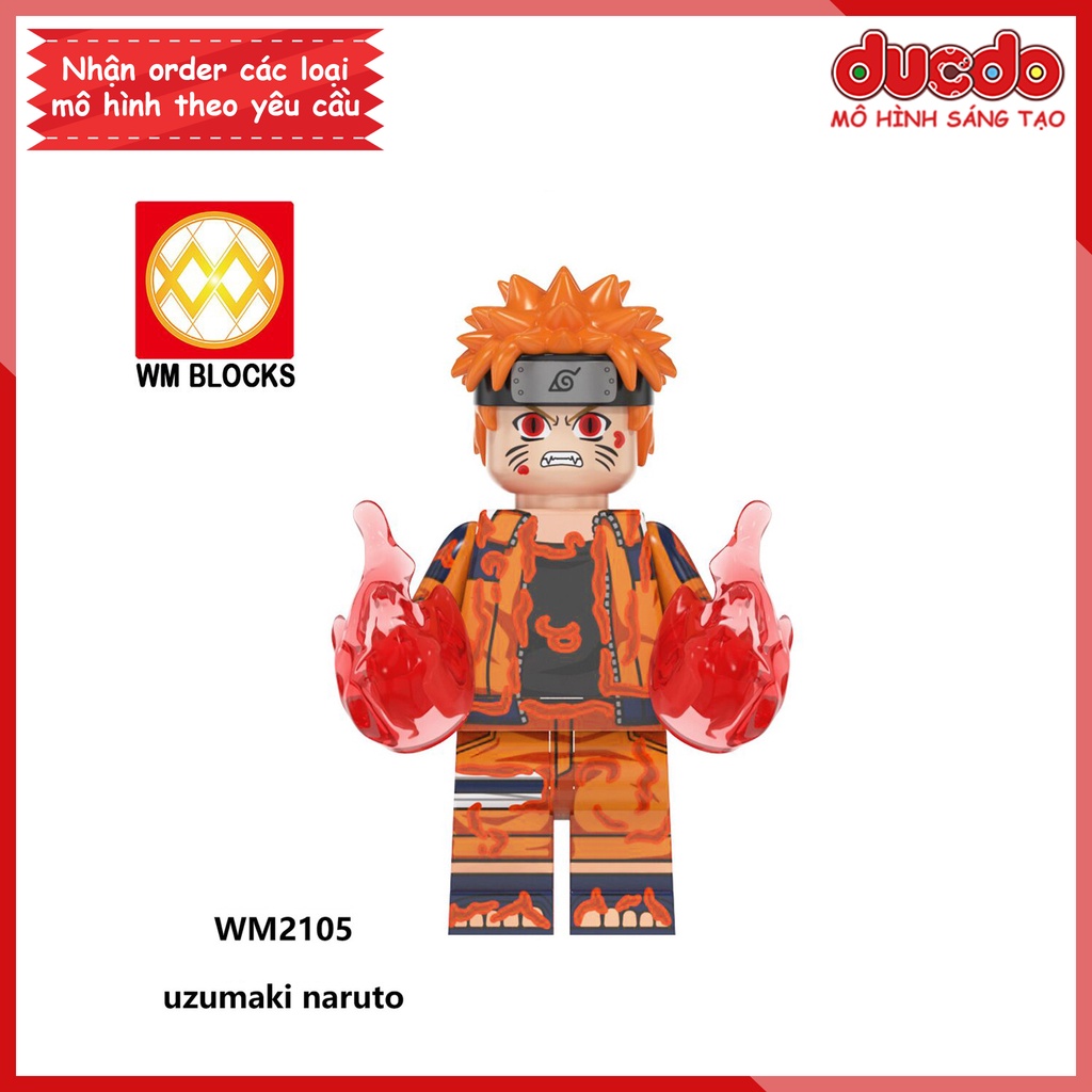 Minifigures nhân vật trong Naruto, Orochimaru, Killer Bee mới nhất - Đồ chơi Lắp ghép Xếp hình Mô hình Mini WM WM6108