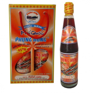 Nước mắm cốt nhĩ truyền thống phú quốc - 100% cá cơm than - 45 độ đạm 500ml