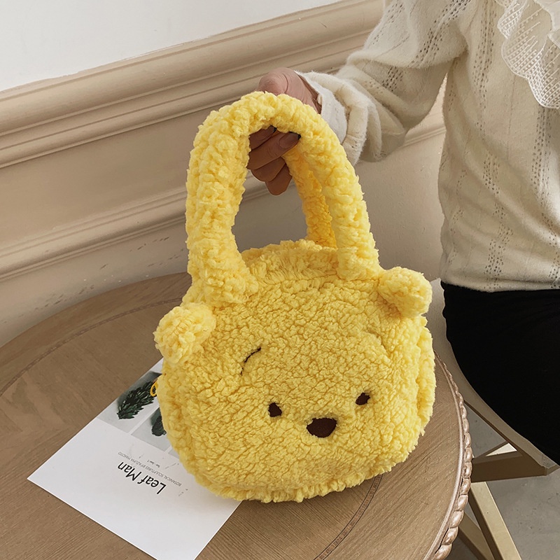 Túi Xách Hình Gấu Pooh Nhồi Bông Dễ Thương