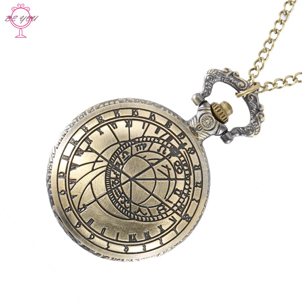 Đồng hồ quả quýt chạm khắc số la mã phong cách retro | BigBuy360 - bigbuy360.vn