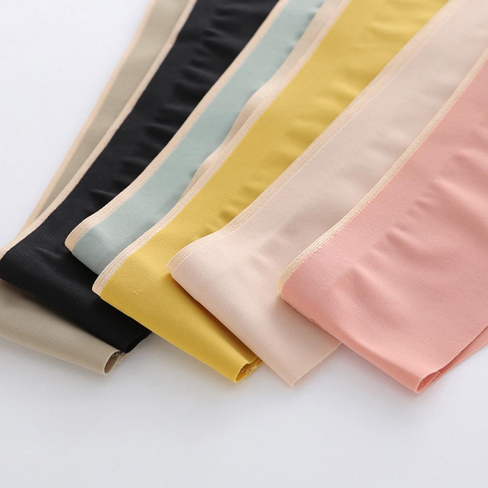 Quần Lót Lọt Khe Vải Lụa Satin Không Đường May Màu Trơn Thời Trang Cho Nữ