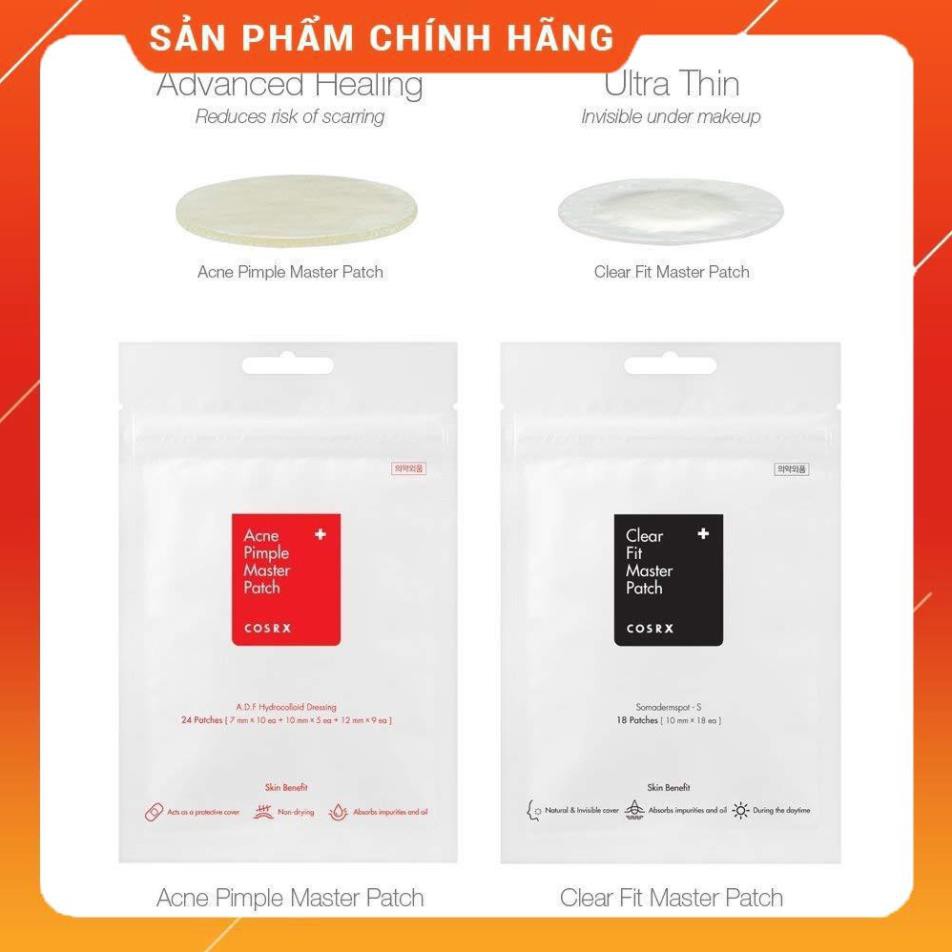 Miếng Dán Mụn Cosrx Acne Pimple Master Patch màu đỏ, Miếng Dán Mụn Cosrx Acne Pimple Master Patch màu đen