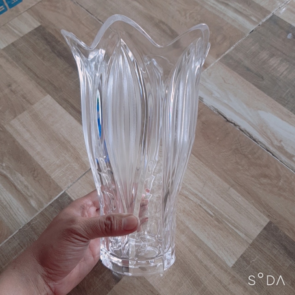 Bình Bông nhựa giả Thủy Tinh Dầy Sang Trong BB11