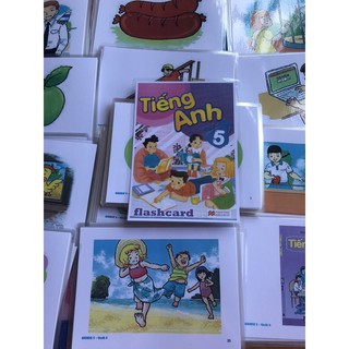 Flashcard tiếng anh lớp 5 - bgd - ép plastic