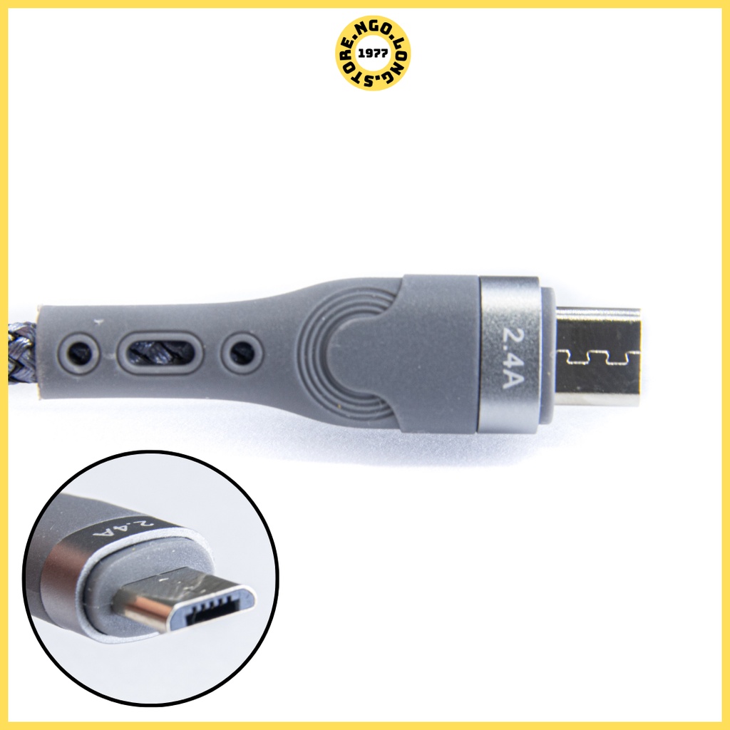 Cáp sạc Remax 12w 2.4A Dành cho ( IPhone Samsung Oppc Vivo Xiaomi )