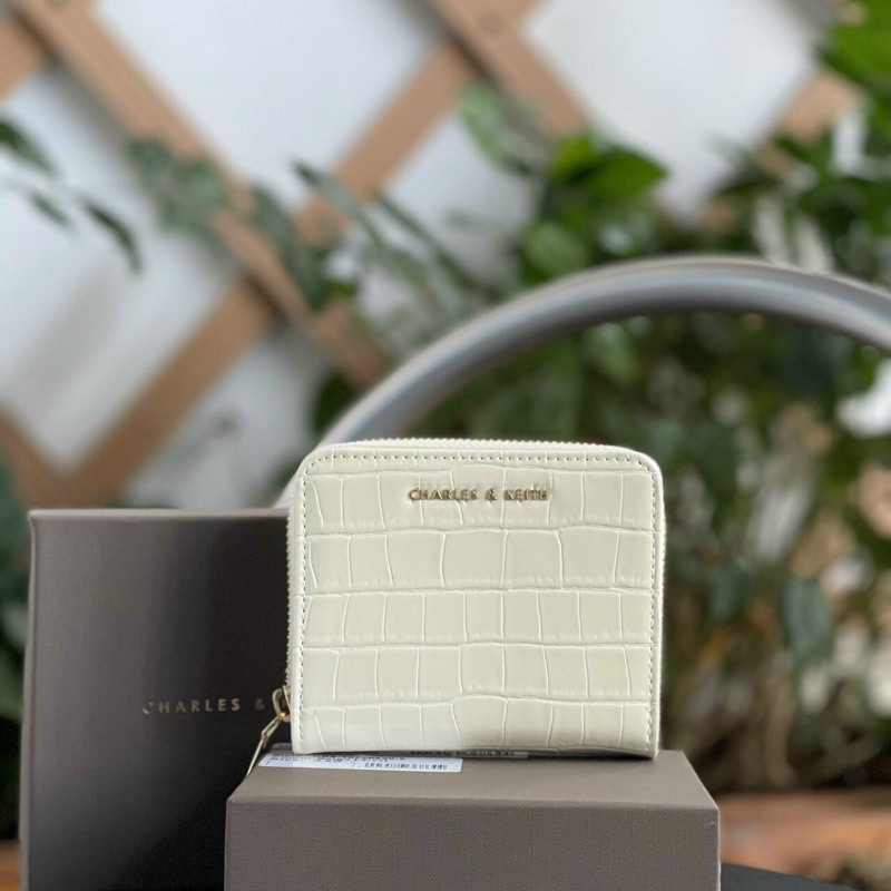 Ví nữ chữ CNKis dầy dặn da rắn chữ nổi cầm tay nhiều ngăn đựng thẻ-DẦY