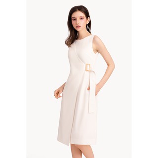 Đầm midi vạt đắp chéo Marc sz S newtag