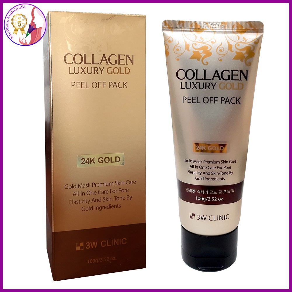 MẶT NẠ VÀNG NÂNG CƠ- TRẺ HÓA DA THẦN TỐC TINH CHẤT COLLAGEN & LUXURY GOLD PEEL OFF PACK