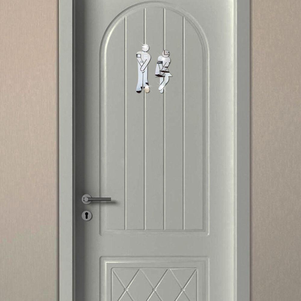 Sticker Dán Cửa Toilet Ngộ Nghĩnh