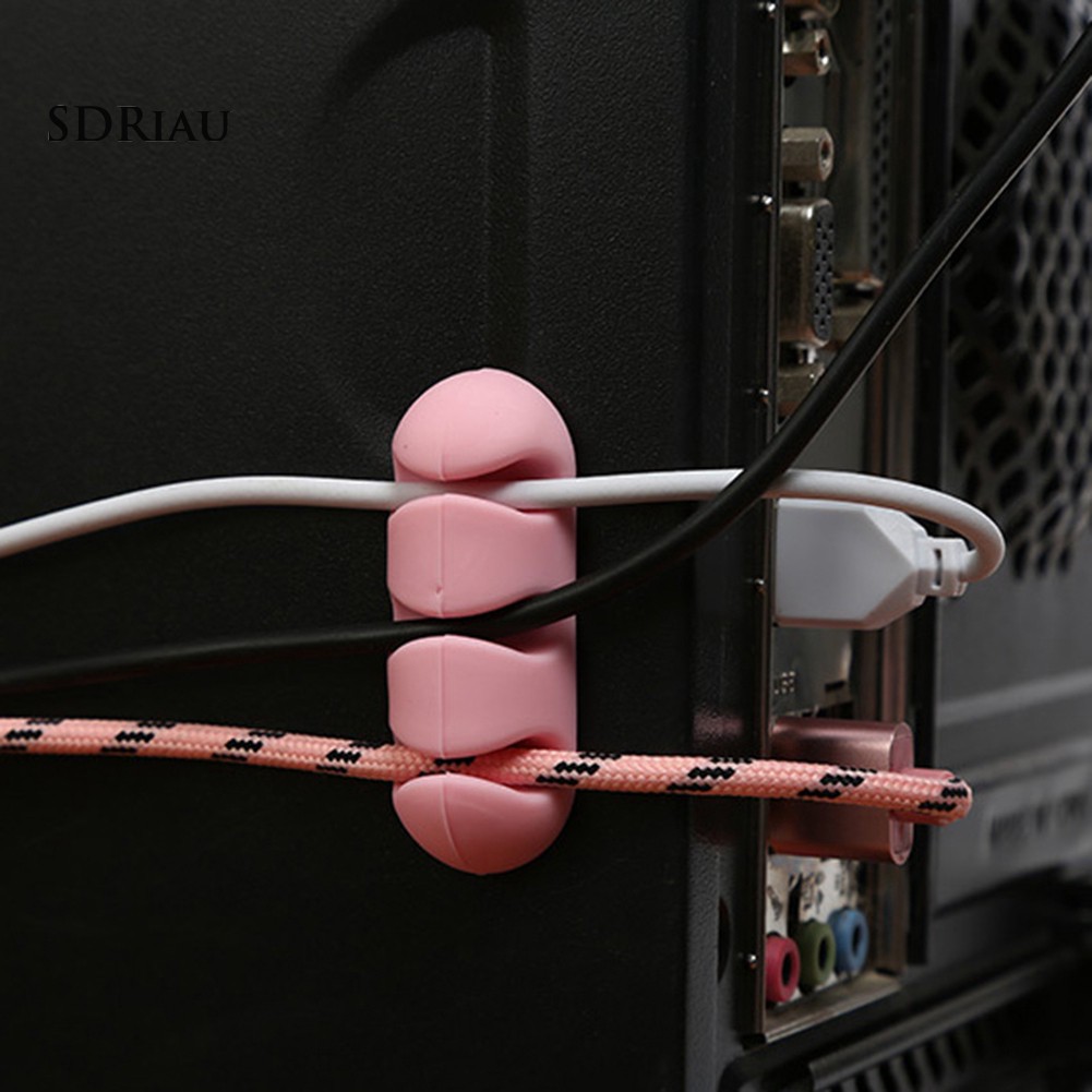 Bộ 2 đệm kẹp giữ dây cáp USB/dây tai nghe nhỏ gọn siêu tiện lợi