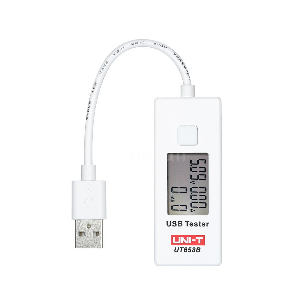 Thiết bị kiểm tra điện áp và cường độ dòng điện cổng USB có màn hình LCD DC3~9V 0~3.5A UNI-T UT658B