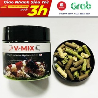 Cám tép V-MIX nhật bản giúp lên màu và bổ sung dunh dưỡng cần thiết cho tép