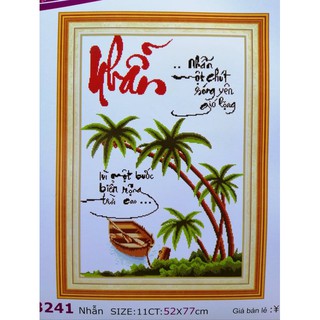 Tranh thêu chữ thập nhẫn lv3241