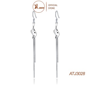 Bông tai bạc 925 Kiểu Dáng Tua Dài Phong Cách Thời Trang Hàn Quốc, ANTA Jewelry - ATJ3028
