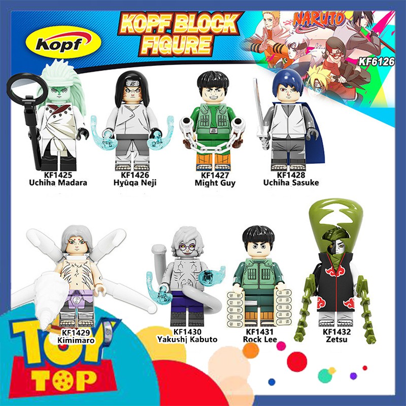 [Một con] ghép Naruto ninja Minifigures các mẫu Uchiha Madara , Sasuke , Kabuto , Akatsuki Zetsu , v.v KF6126