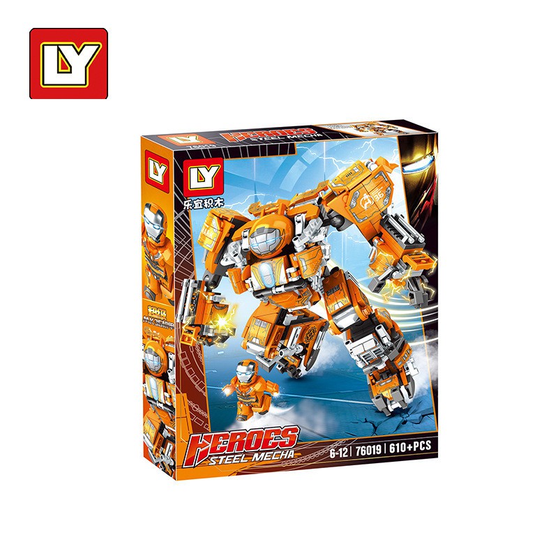 Đồ chơi lắp ráp Hulkbuster MK36 - LY67019 Xếp hình Siêu anh hùng marvel người máy Ironman - Xếp hình thông minh