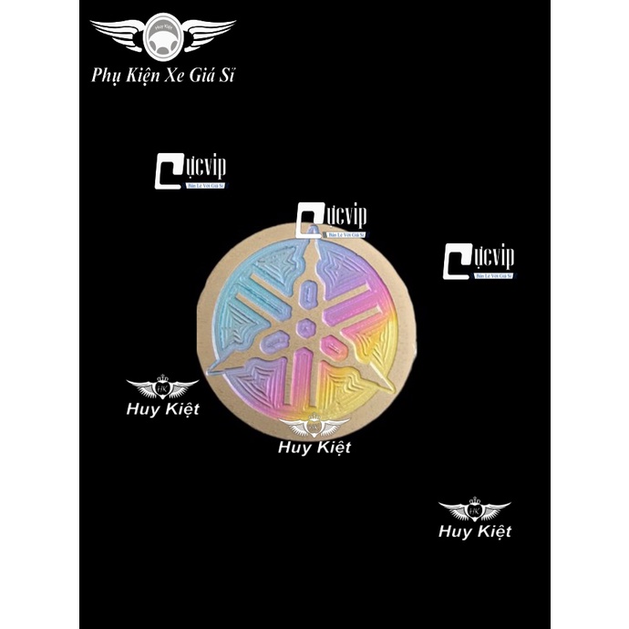 Tem Dán Logo Yamaha Titan Điện Phân Kích Thước 25mm Sẵn Keo Dán 3M MS4311