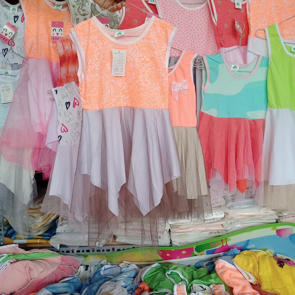 Váy bé gái cotton hai chiều mềm mịn xin xắn đáng yêu [V03]
