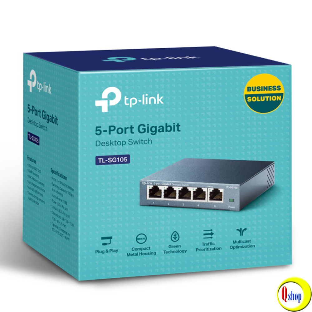 Bộ chia mạng 5 cổng 1 gigabit TP-Link TL-SG105 vỏ thép - Chính hãng