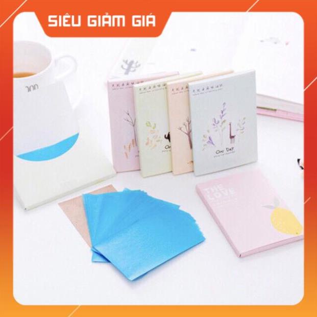 Một Gói 50 Tờ Giấy Thấm Dầu Hàng Nội Địa Trung