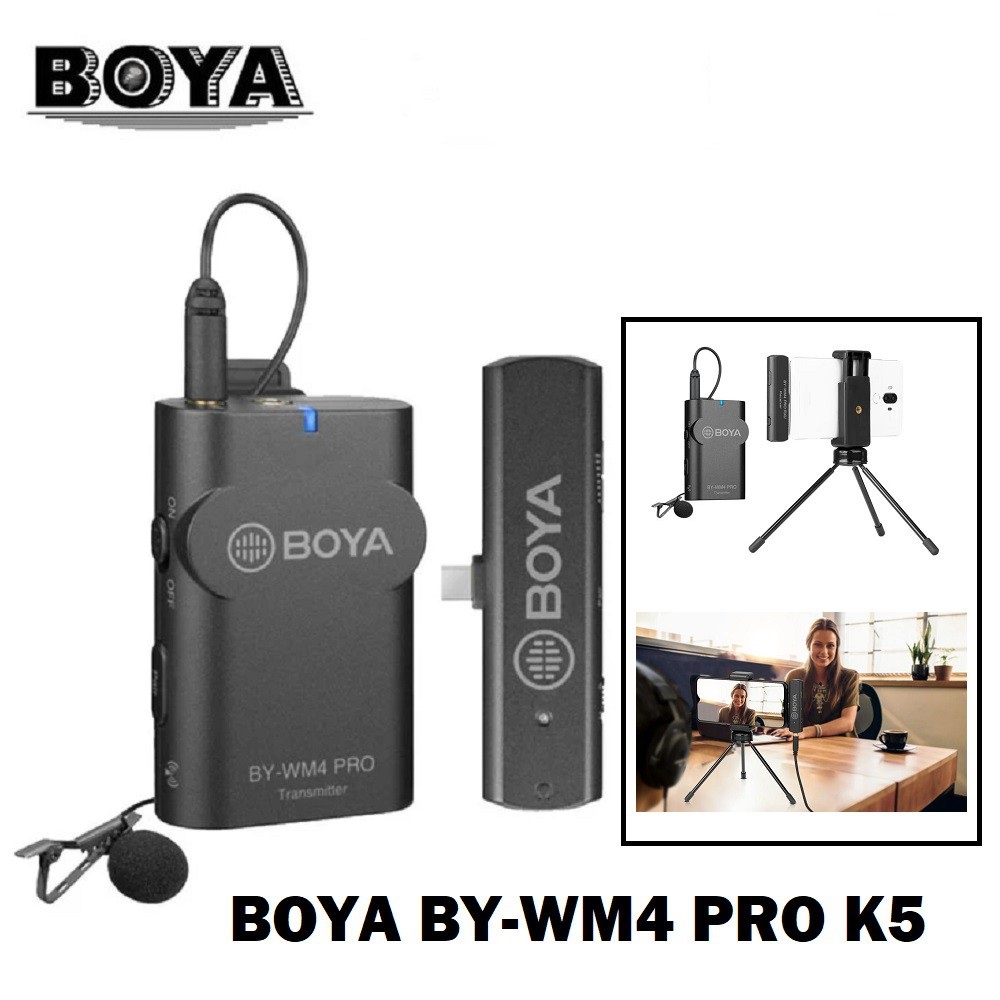 Micro thu âm không dây Boya BY-WM4 Pro K5, Cổng Type C