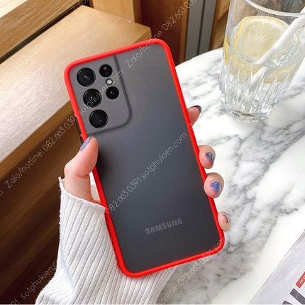 Ốp lưng Samsung Galaxy S22 S22+ S22 Ultra lưng trong nhám chống ố, chống va đập tốt bảo vệ camera toàn diện