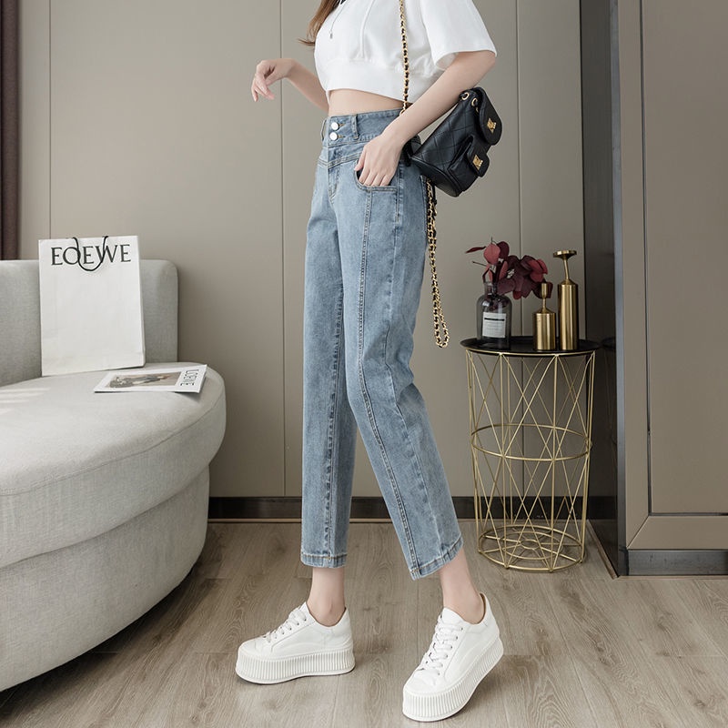 Jiashucheng Quần Cạp Cao Dáng Ôm Nhỏ Nhắn Phong Cách Mới