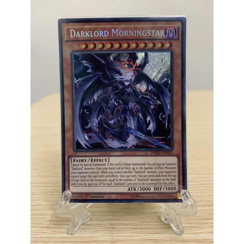 Yugioh - Lá Bài Darklord Moningstar - Chúa Tể Bóng Tối - Độ Hiếm Secret