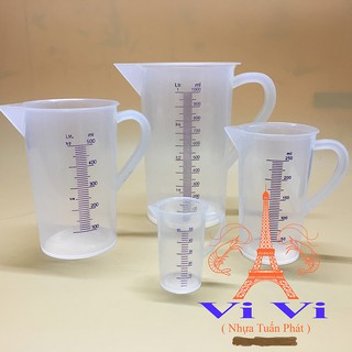 Ca nhựa đong dung tích nhiều mẫu 50ml đến 1000ml