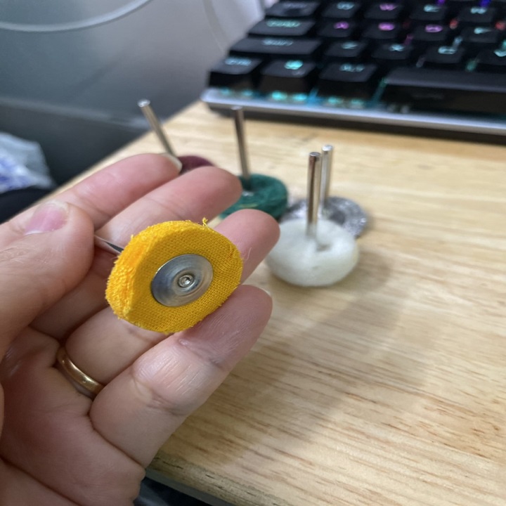 BỘ ĐẦU ĐÁNH BÓNG MINI gắn máy khoan chọn phân loại bộ - TH752