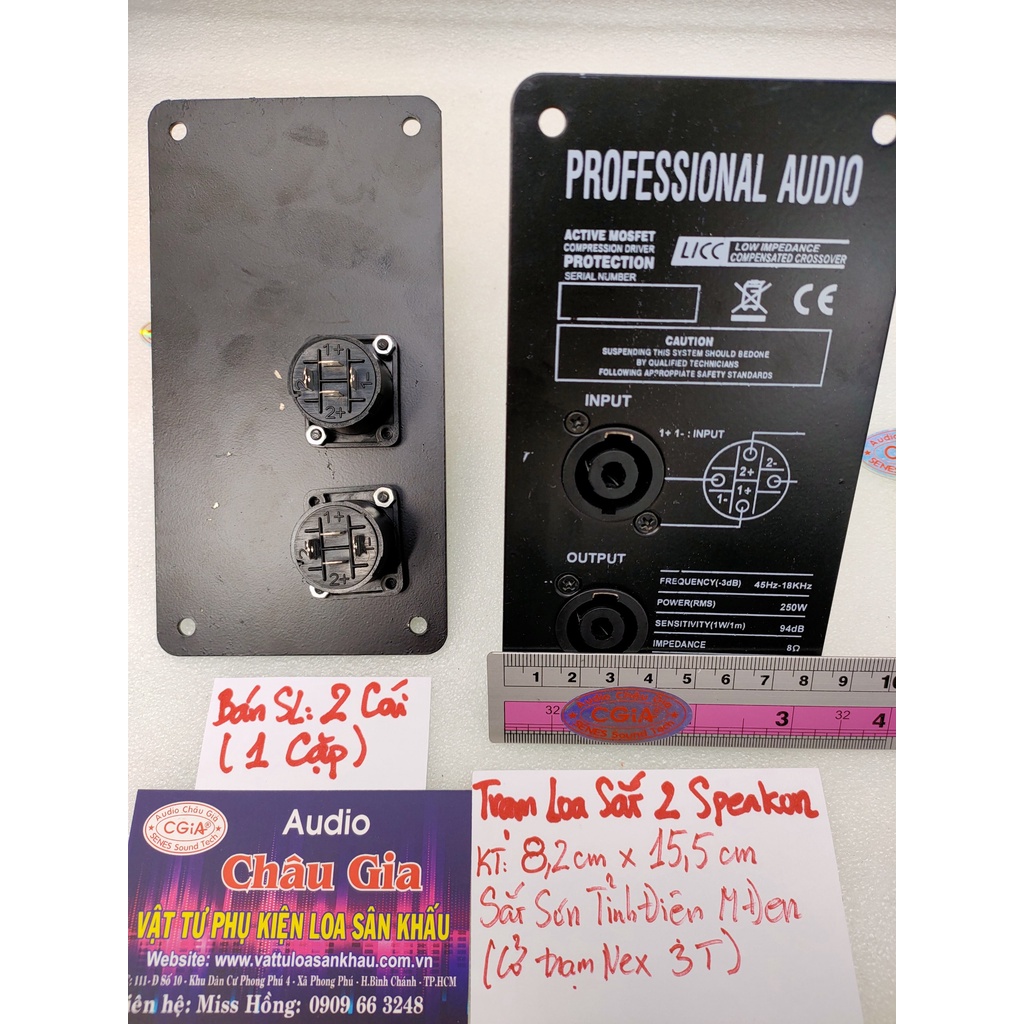 Trạm loa bằng sắt 2 cái Audio Châu Gia