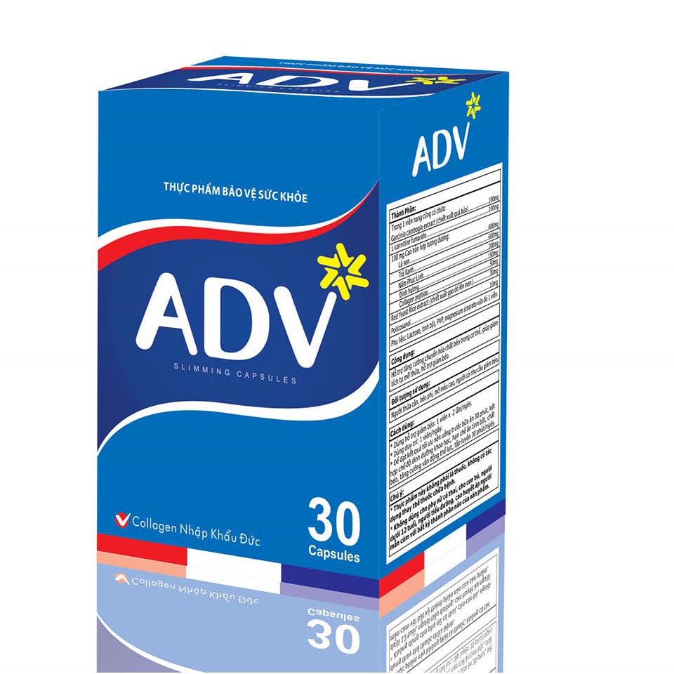 Giảm Cân Giảm Béo An Toàn Hiệu Quả ADV SLIMMING CAPSULES dùng cho Người Thừa Cân Béo Phì Mỡ Máu Cao Nine's Beauty | BigBuy360 - bigbuy360.vn