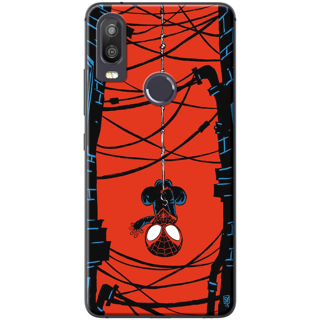 Ốp lưng dành cho Vsmart Active 1, Active 1 Plus, Active 3 in hình Người nhện treo ngược