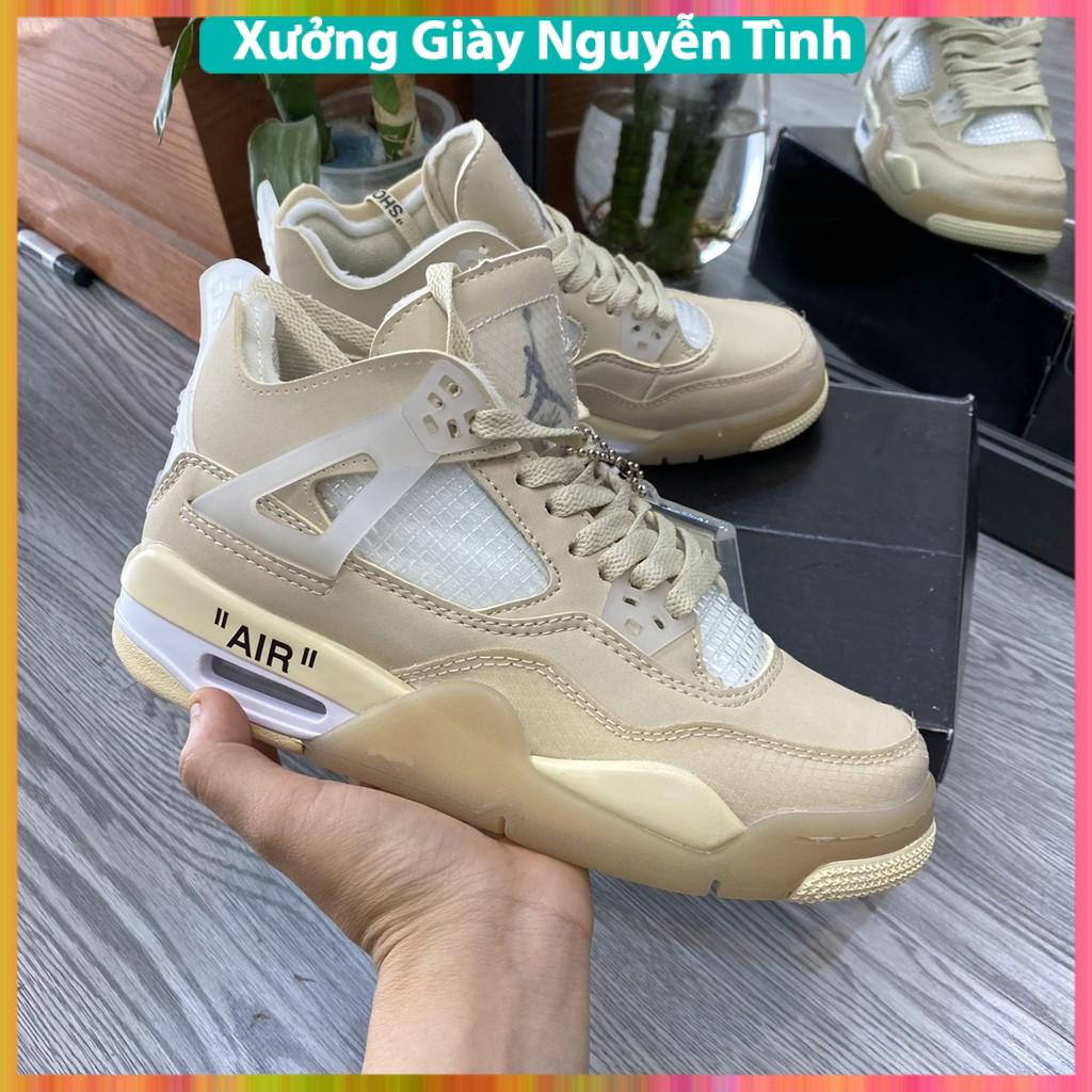 Giày Sneaker Jordan 4 Off White Full Box Full Phụ Kiện Freeship