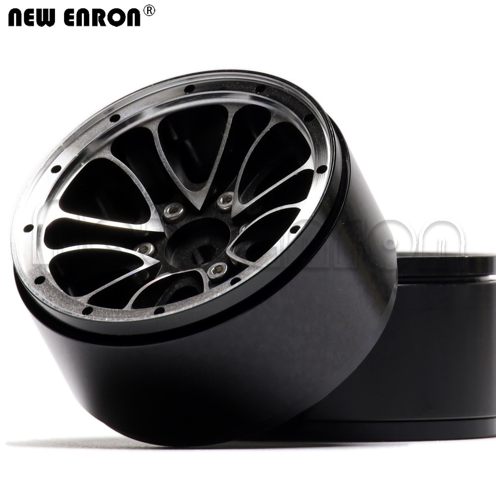 1Pcs Bánh xe hạt nhôm 1,9 inch Hub RC Vành cho 1/10 RC Car Crawler Axial 90046 Traxxas TRX-4 AXI03007 Bronco D110 F350