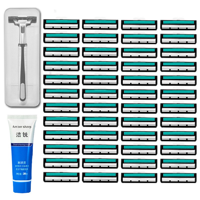 Bộ dao cạo râu tặng kèm kem cạo và 30 lưỡi tiết kiệm 101621