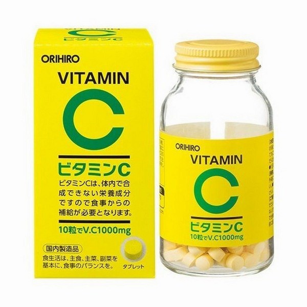 Vitamin C 1000mg Orihiro 300 viên – Hỗ trợ tăng sức đề kháng, miễn dịch, chống oxy hóa, bảo vệ da | Thế Giới Skin Care
