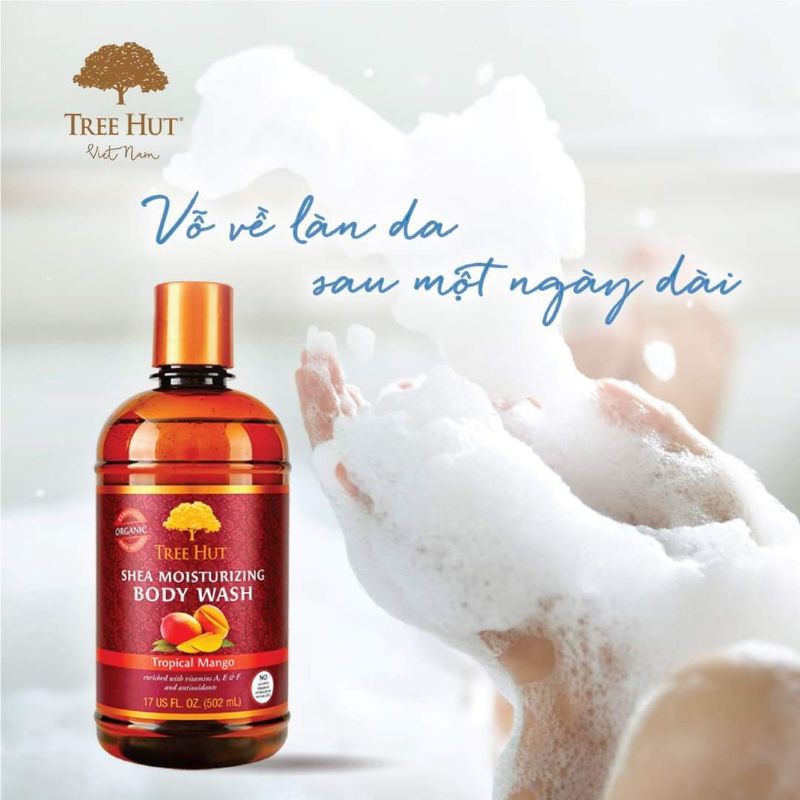 DẦU TẮM DƯỠNG THỂ TREE HUT SHEA MOISTURIZING BODY WASH TROPICAL MANGO | BigBuy360 - bigbuy360.vn