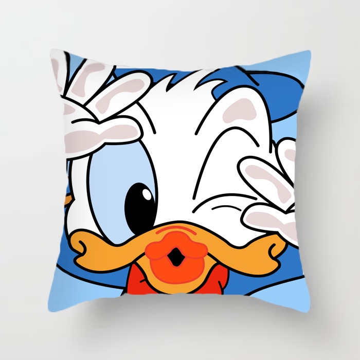 Gối Tựa Sofa, Gối Trang Trí Kích Thước 40x40 Cm Hình Nhân Vật Hoạt Hình Siêu Đáng Yêu