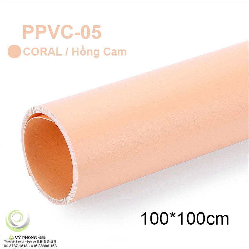 Phông nền chụp ảnh PVC 100cm màu trơn CHỤP HÌNH PPVC100x100-01,2,3,4,5,6,7,8,9