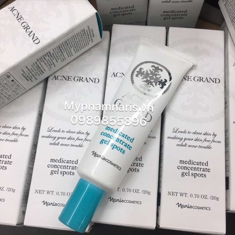 Bộ 3 sản phẩm cho da mụn và da dầu Naris Acne Grand Nhật Bản