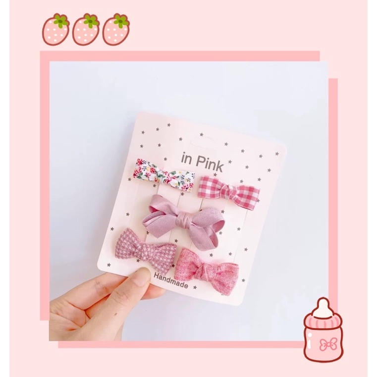 Kẹp Nơ dễ thương cho bé [5cái]