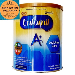 Sữa bột Enfamil A+ Lactofree lon 400g - dành cho bé có hệ tiêu hoá kém