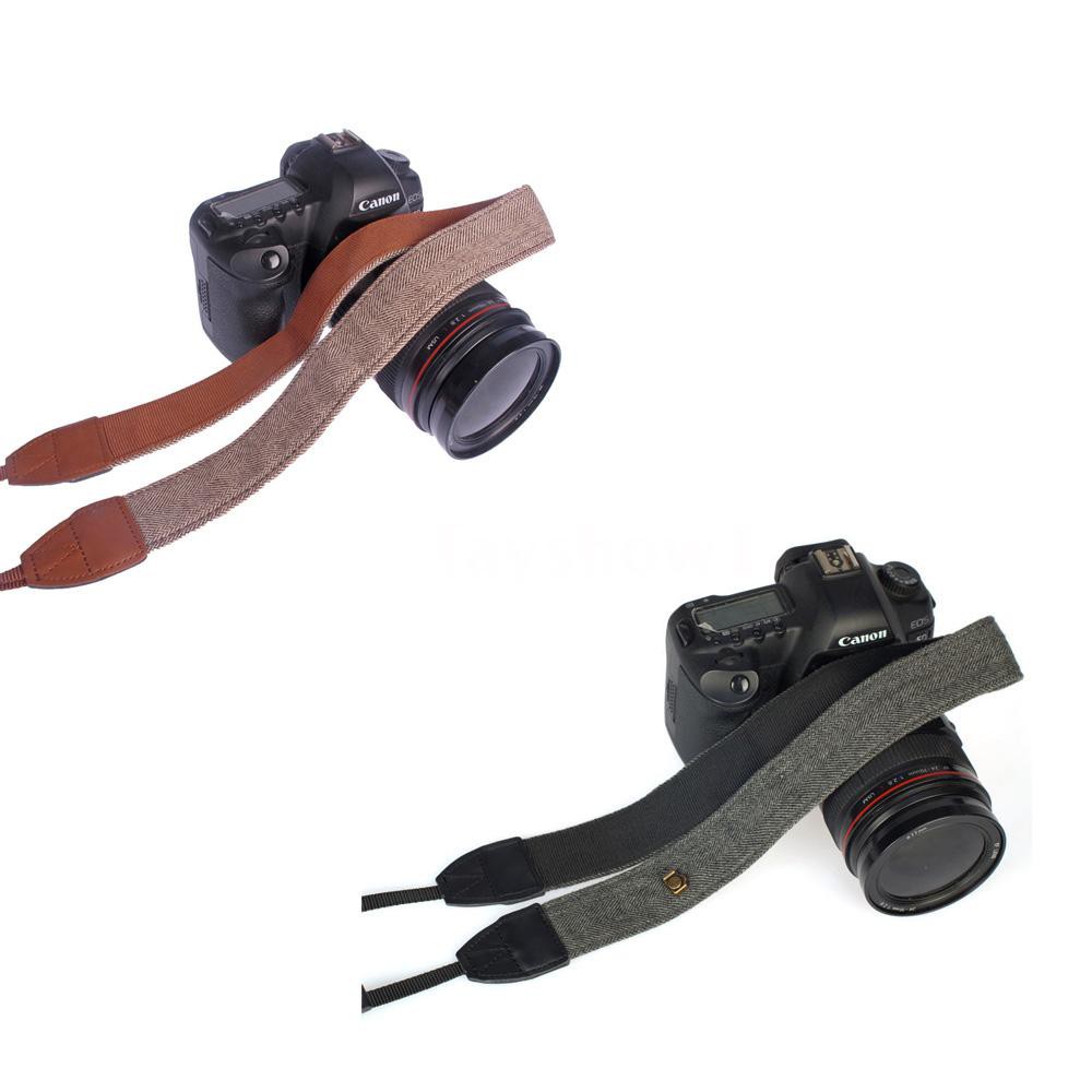 Dây đeo máy ảnh phong cách Vintage cho máy ảnh Sony Nikon Canon Olympus Panasonic Pentax DSLR SLR