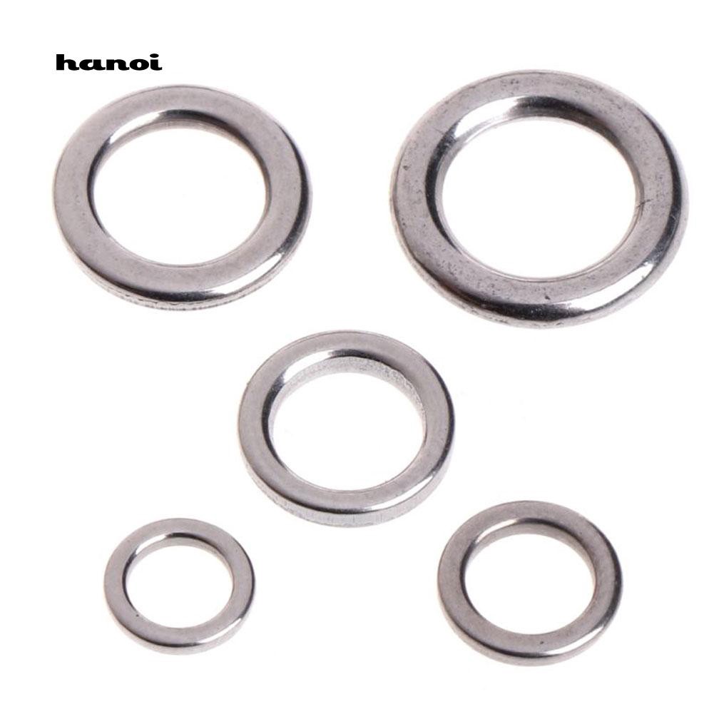 Set 50 khoen câu cá bằng thép không gỉ chất lượng cao