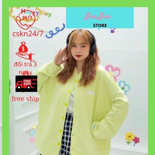 Áo cadigan nỉ ngoại trẻ trung tạo cảm giác thoải mái khi mặc _binbin