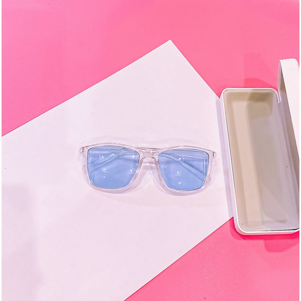 Mắt Kính Thời Trang Gọng Tây Dẻo Trong Suốt Nhiều Màu Cực Đẹp - Hazo