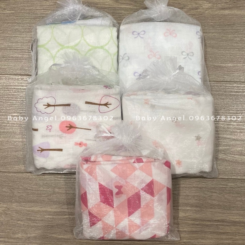 [𝑮𝑰𝑨́ 𝑯𝑼𝒀̉ 𝑫𝑰𝑬̣̂𝑻] Khăn sữa Aden sợi tre mỏng siêu thấm hút, giặt nhanh khô, mềm mại