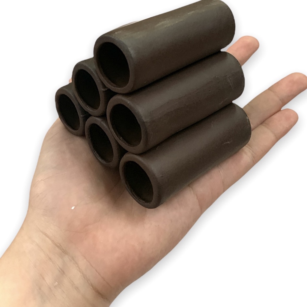 Đồ chơi bằng gốm hình bộ 6 ống sứ đồ chơi cho cá, tép cảnh trang trí bể cá thủy sinh
